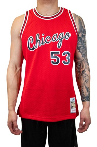 

Мужская футболка Mitchell - Ness NBA DARK JERSEY - CHICAGO BULLS 1977 ARTIS GILMORE, Красный