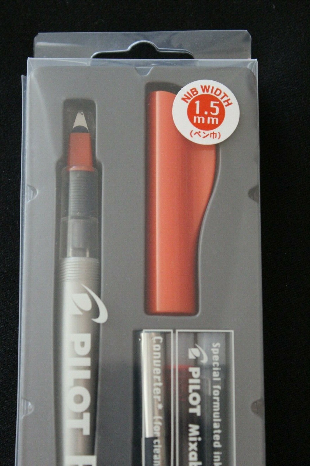 Pilot Parallel 1.5 mm Pen w/ 2 Cartridges Mixable Colour Calligraphy NEW