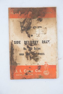 12-50 CASE SIDE DELIVERY RAKE 170 SERIES OPERATORS MANUAL DB-1406  9500 JI