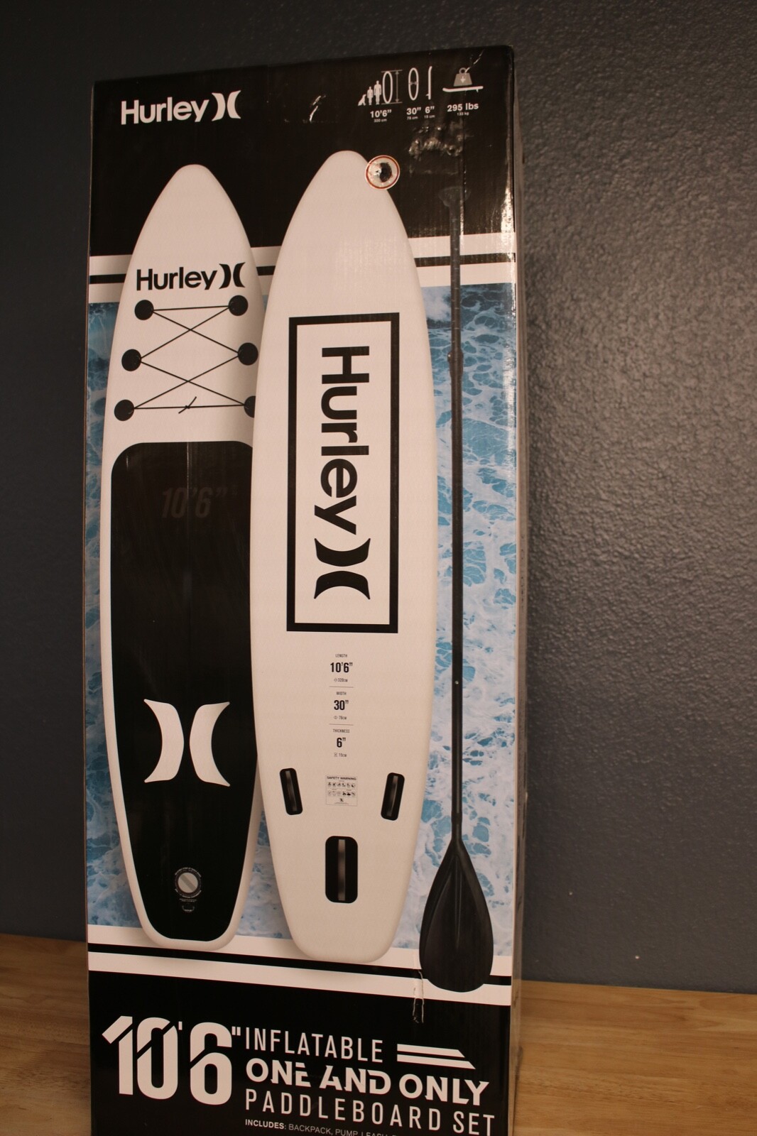 NEW Hurley One and Only 10' 6" Inflatable Stand Up Paddle Board 7pc Set Black のeBay公認海外通販｜セカイモン