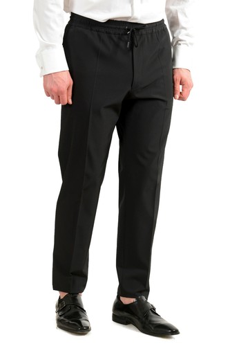 Pre-owned Hugo Boss Men's "nielsen/oliwer_1" Black Double Breasted Tuxedo Style Suit