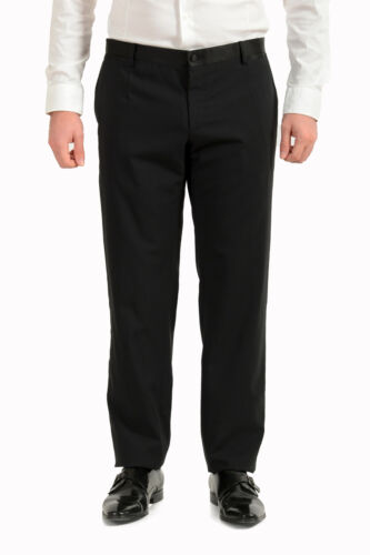 Pre-owned Dolce & Gabbana Men's "martini" Black Wool Tuxedo Two Button Suit Us 44r It 54r