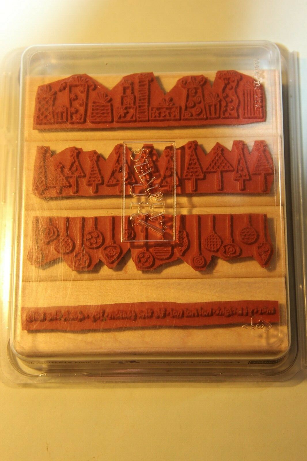 Stampin Up Wood Mount Stamps – Crazy for Christmas