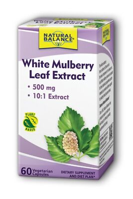 Экстракт листьев белой шелковицы Natural Balance 60 растительных капсул