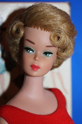 European Vintage Barbie Bubble Cut Genuine Side Part OOAK-Green Eyes.with Box.