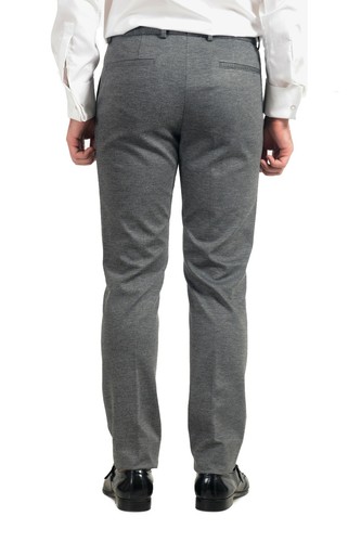 Pre-owned Hugo Boss "anfred/heiron192j" Men's Gray Extra Slim Two Button Suit