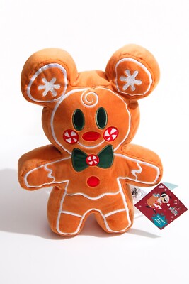 Disney Gingerbread Man  Scented Mickey Mouse Plush - Christmas New With Tags