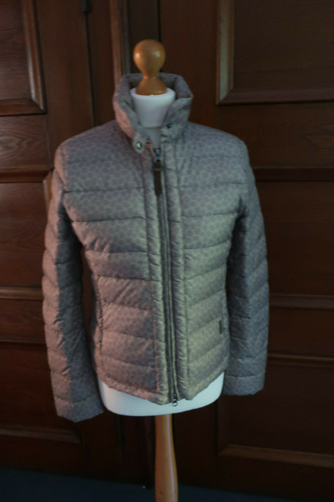 WOOLRICH leicht Daunen Jacke Damen beige Gr. L neuwertig