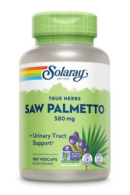 Solaray Saw Palmetto ягоды 580 мг 180 растительных капсул