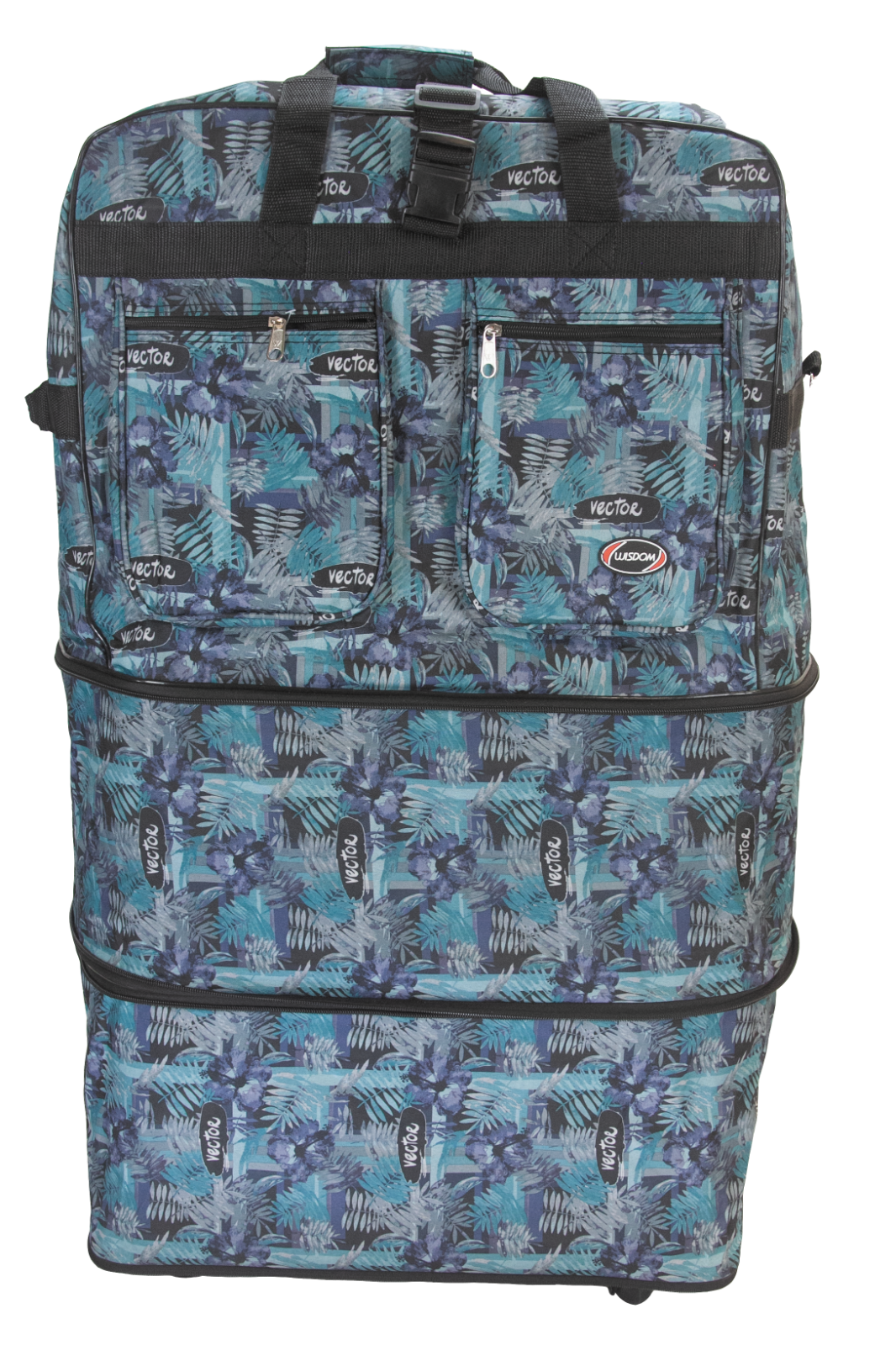 30"/36"/40" Expandable Rolling Duffel Bag Wheeled Spinner Suitcase Luggage     