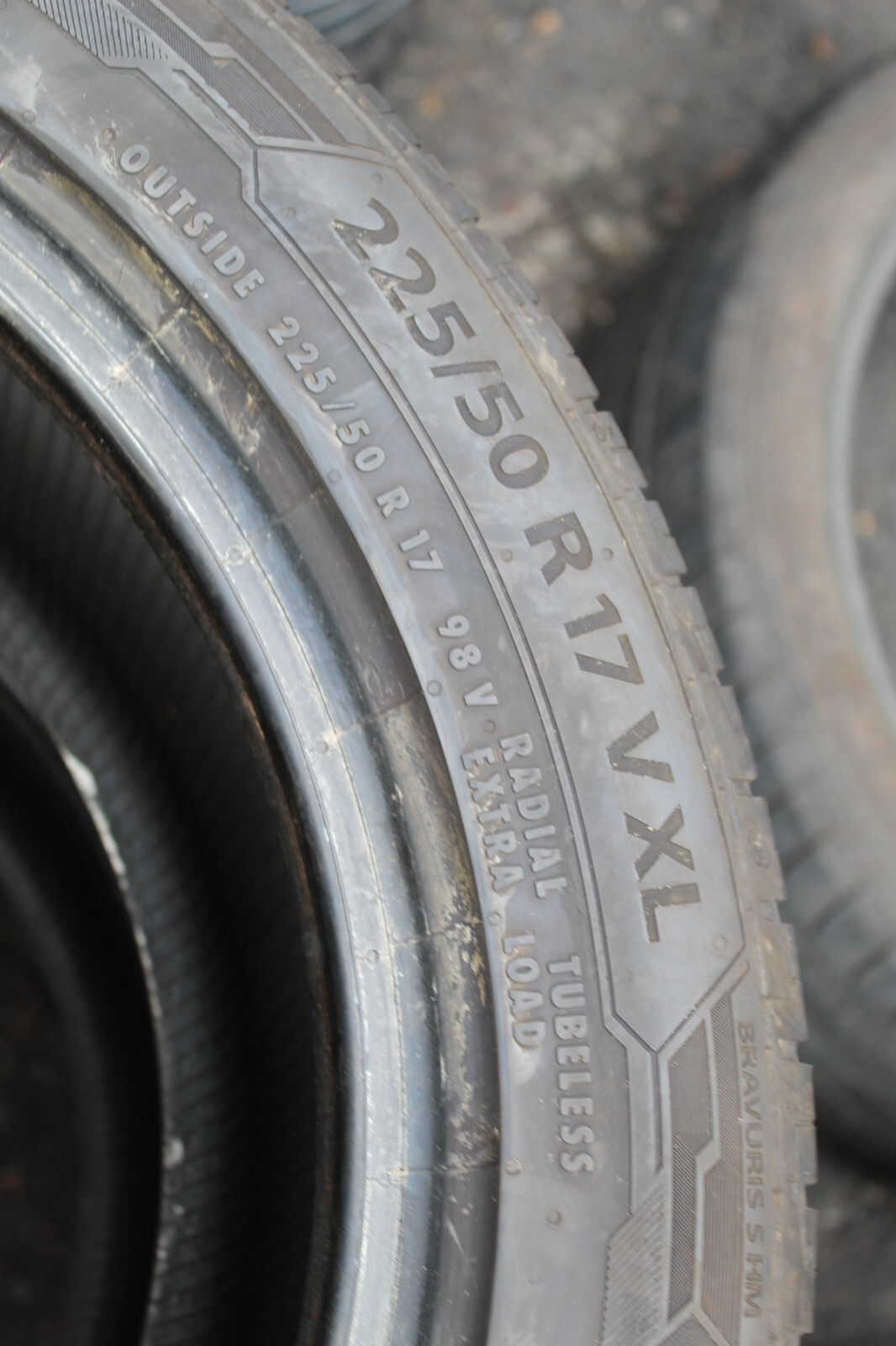 225 50 17 Barum, Bravuris 5, XL, 98V, x2 A Pair 6.0mm (f1_tyres) FO L2888