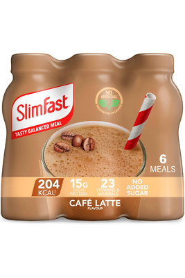 SlimFast Ready To Drink Shake Meal Replacement Shakes for Weight Loss 6 x 325 ml