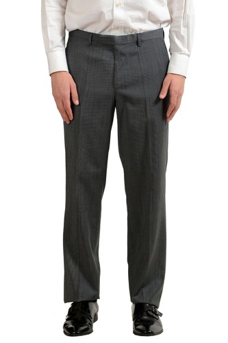 Pre-owned Hugo Boss "the James4/sharp6" Men's 100% Wool Two Button Suit Us 40l It 50 In Gray