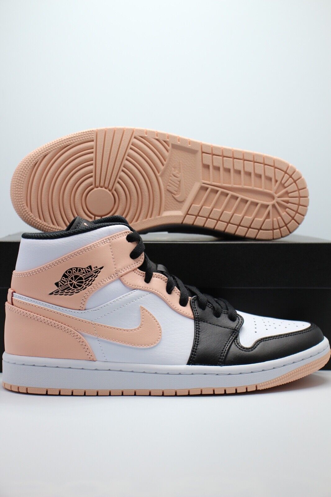 

Nike Air Jordan 1 Mid Crimson Tint Toe 2021 554724-133 Мужские или GS Новые, Air Jordan 1