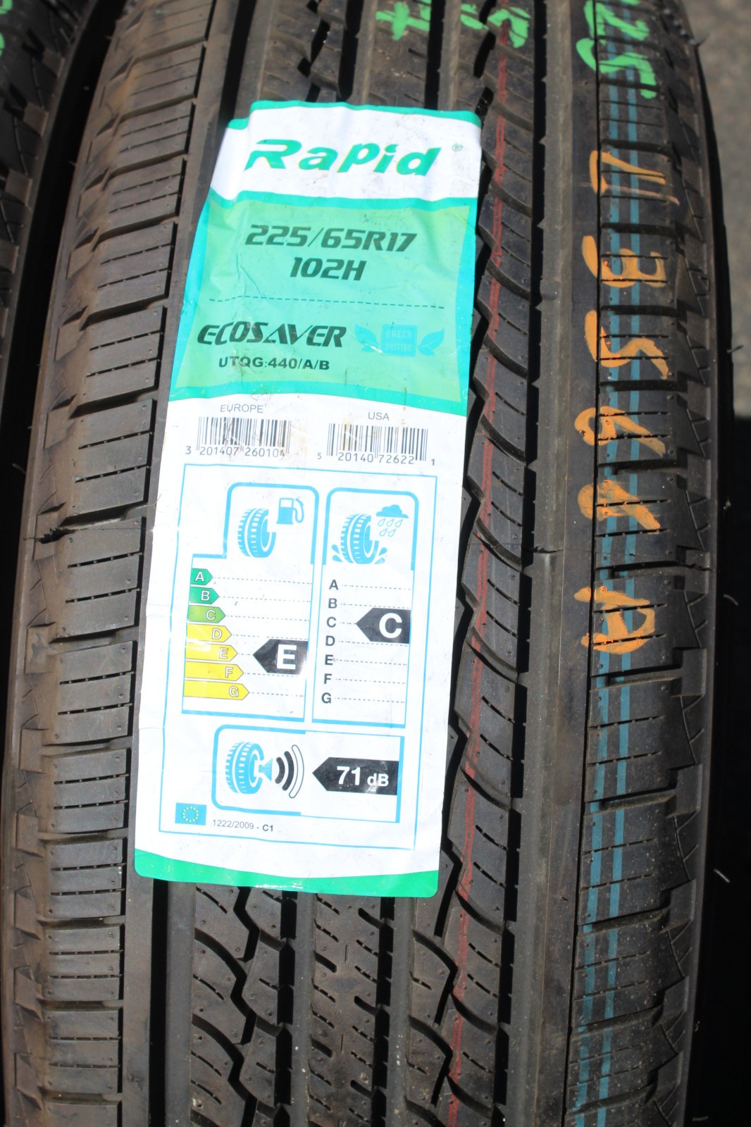New 225 65 17 Rapid, Eco Saver, M+S, 102H, x2 A Pair (F1_tyres) L3566
