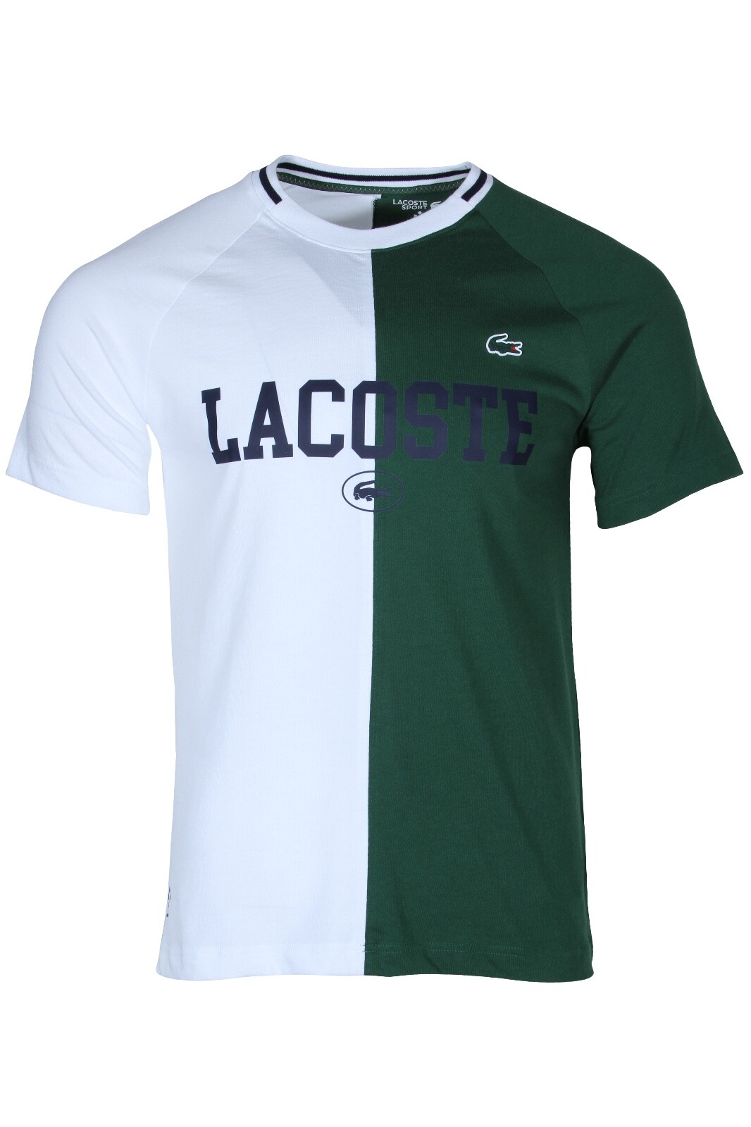 Мужская футболка Lacoste Sport X Daniil Medvedev белого и зеленого цветов TH7538-51 737
