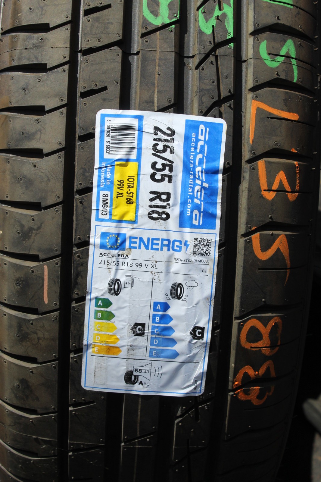 New 215 55 18 Accelera, All Season, XL, 91V, x1 Single Tyre (F1_tyres) L3588