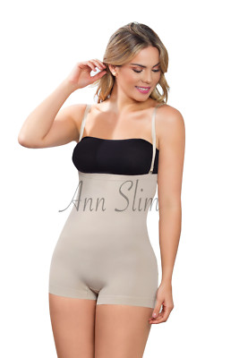 WOMEN'S TUMMY CONTROL BODY SHAPER LEVANTA COLA FAJAS COLOMBIANAS ANN SLIM 9000