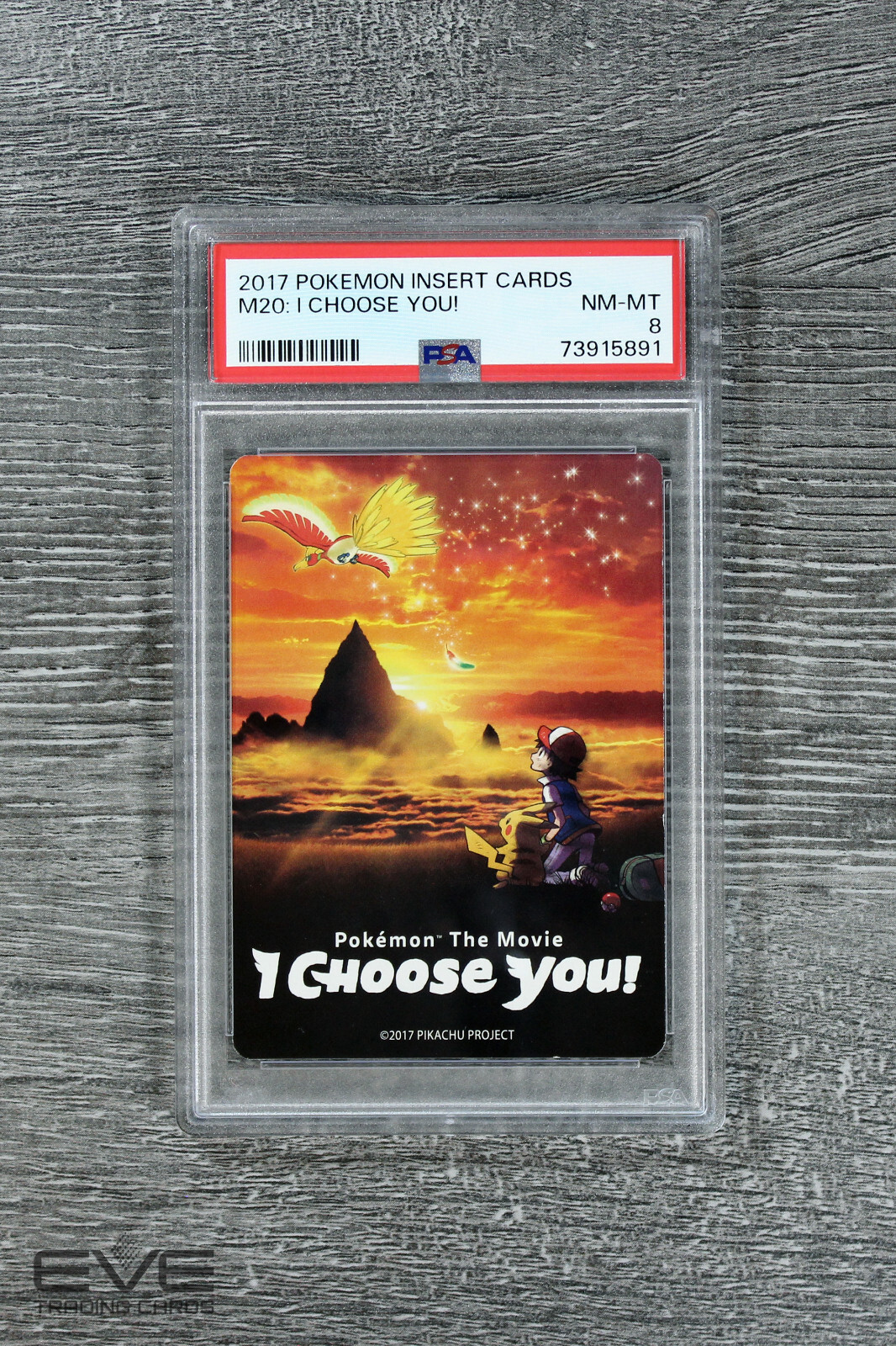 Pokemon Insert Card M20 2017 I Choose You Pokemon The Movie PSA 8