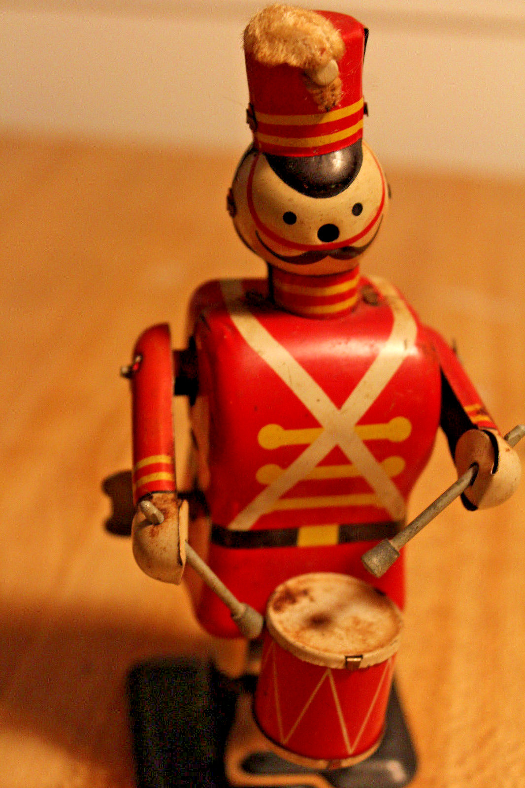 Mechanical Walking Drummer 1961 Linemar tin Wind-up Walt Disney! Rare!