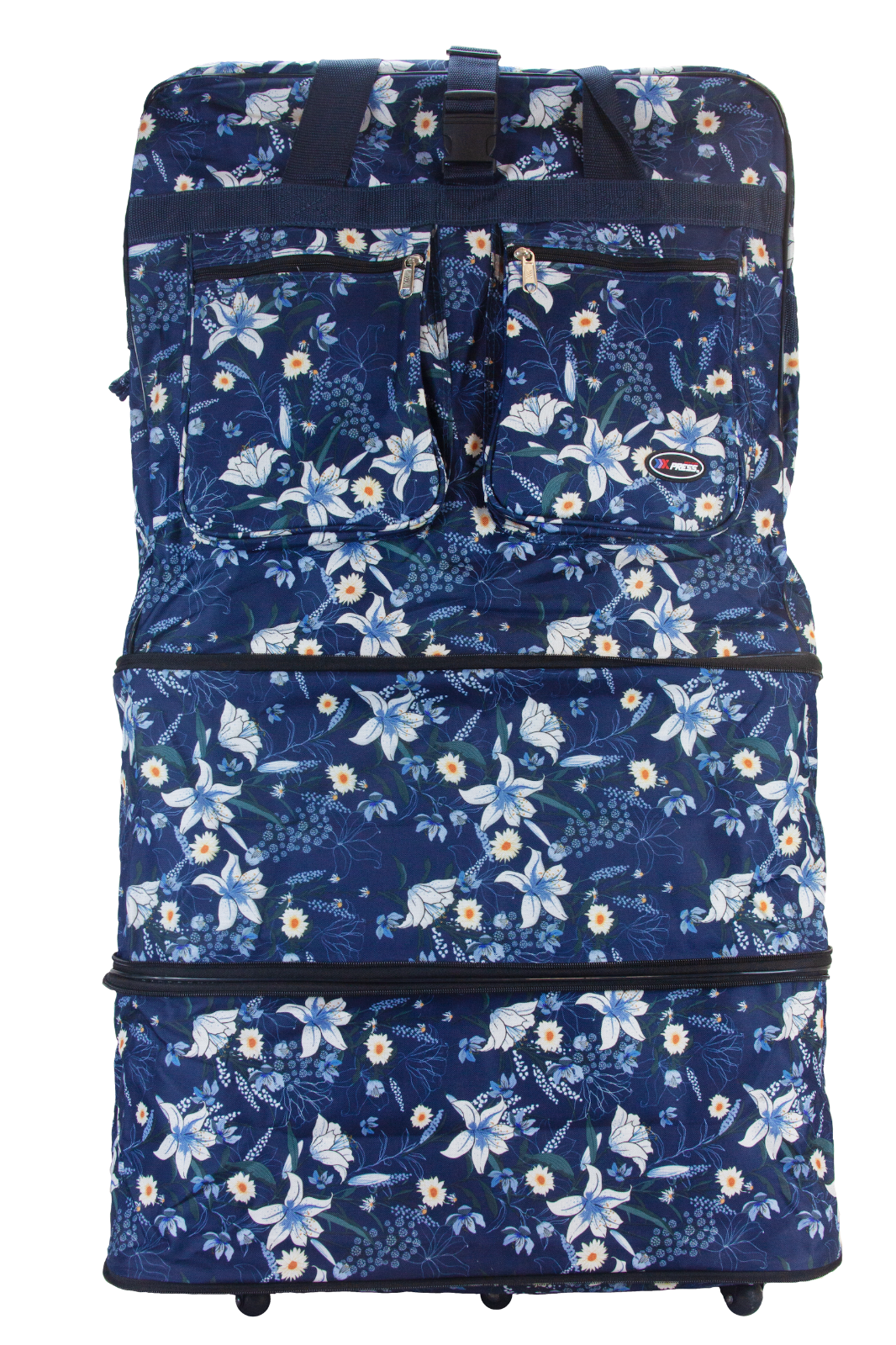 30"/36"/40" Expandable Rolling Duffel Bag Wheeled Spinner Suitcase Luggage     