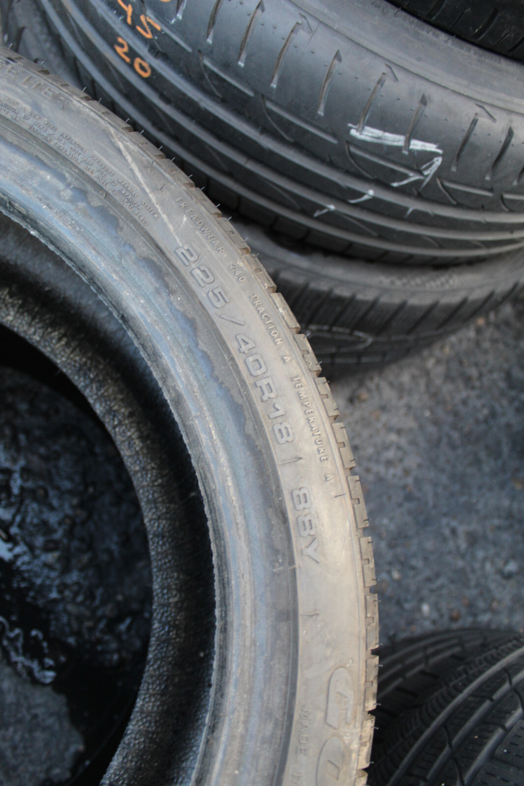 225 40 18 Goodyear, RunFlat, 88Y, x1 Single Tyre 7.0mm (F1_tyres) L2148