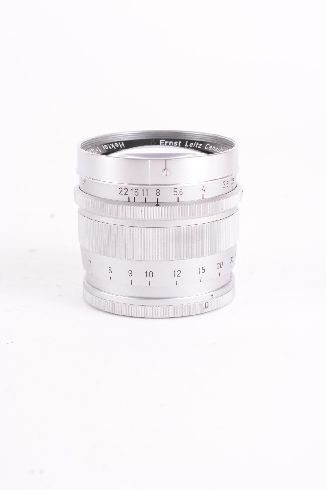Leica 12.5cm f/2.5 Hektor Midland Chrome LTM w/Hood + Caps + Leica 12.5cm f/2.5 Hektor Midland Chrome LTM w/Hood + Caps +