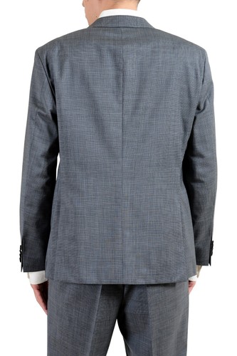 Pre-owned Hugo Boss "c-jeffery/c-simmons" Men's 100% Wool Gray Two Button Suit