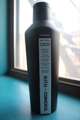 New Kith x Corkcircle Canteen 16oz Black