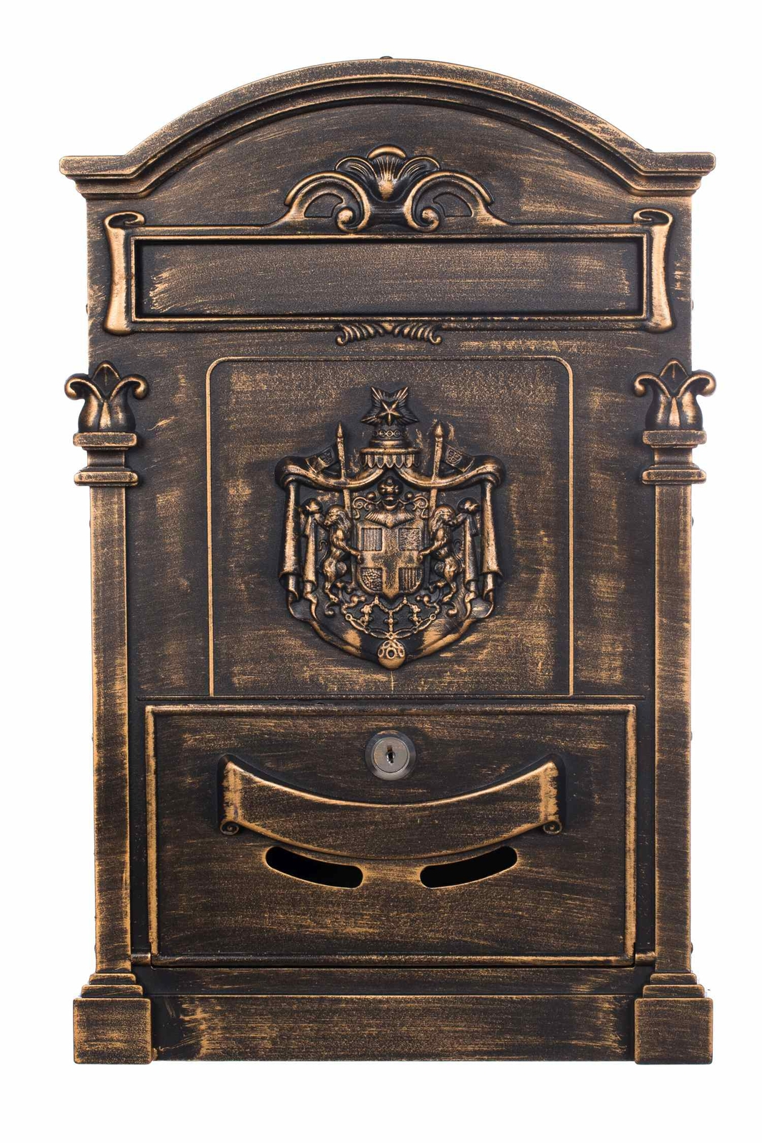 Birendy Antiker Briefkasten LB-001 Bronze Wandbriefkasten, Postkasten Englisch