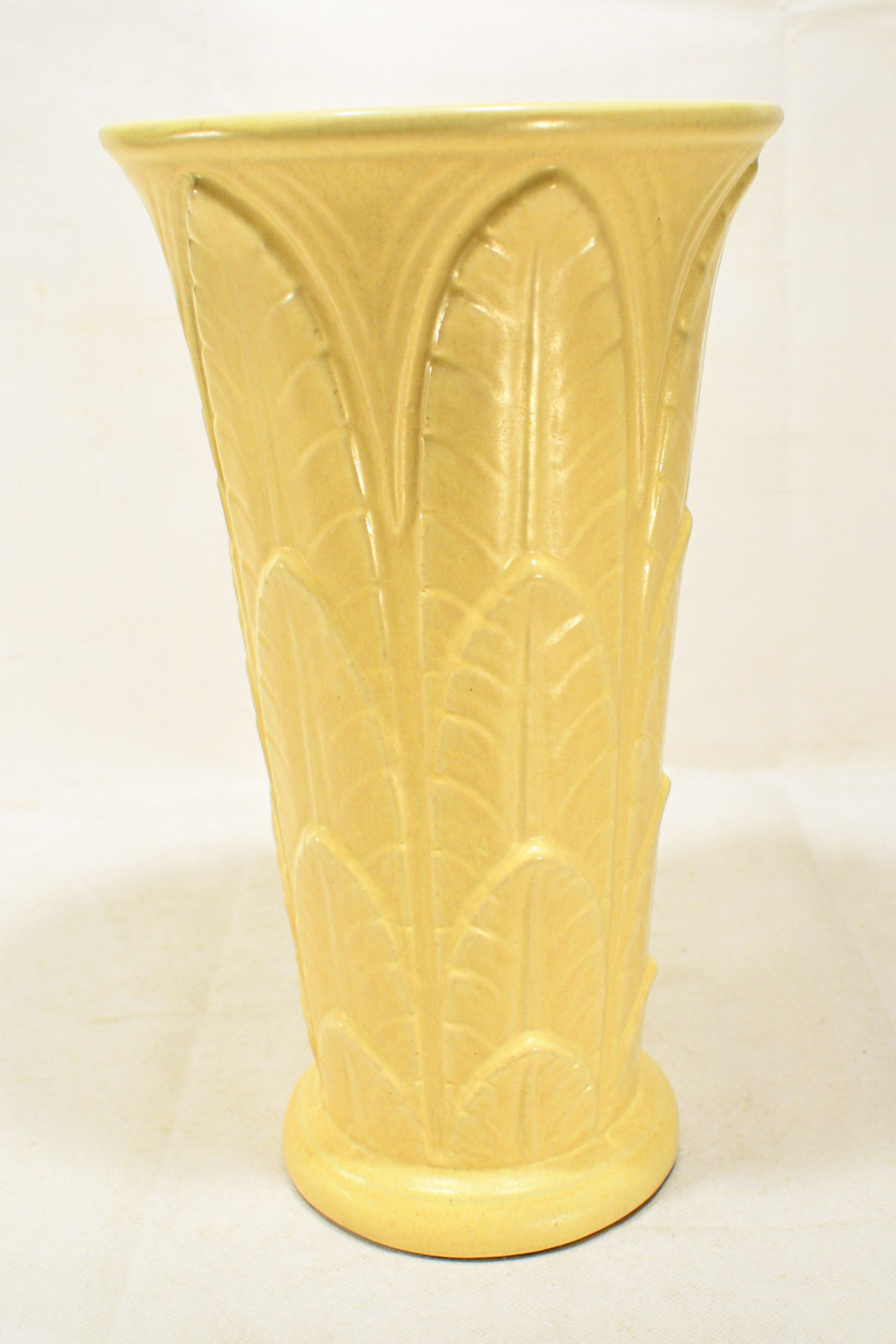 Big Weller Art Deco Crystalline Vase - Rare Pattern - MINT