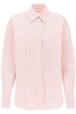 Jil Sander Pleated Bib Shirt