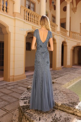 Pre-owned Primavera Couture Primavera 13112 Evening Dress Lowest Price Guarantee Authentic In Midnight