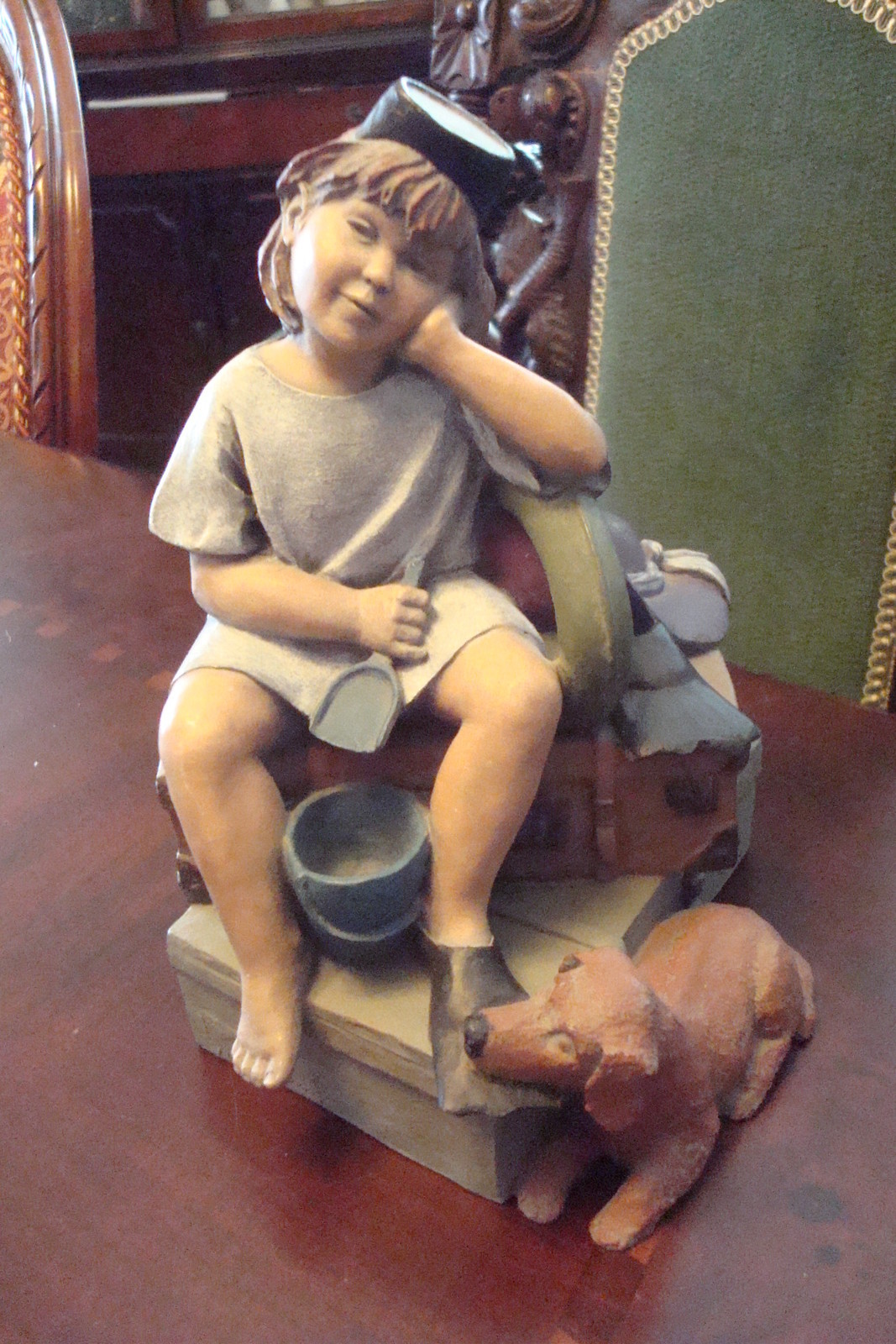 Elisa Montserrat Ribes Child on Beach with Dog Limited Edit Genuine