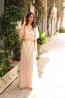 Pre-owned Primavera Couture Primavera 13119 Evening Dress Lowest Price Guarantee Authentic In Midnight