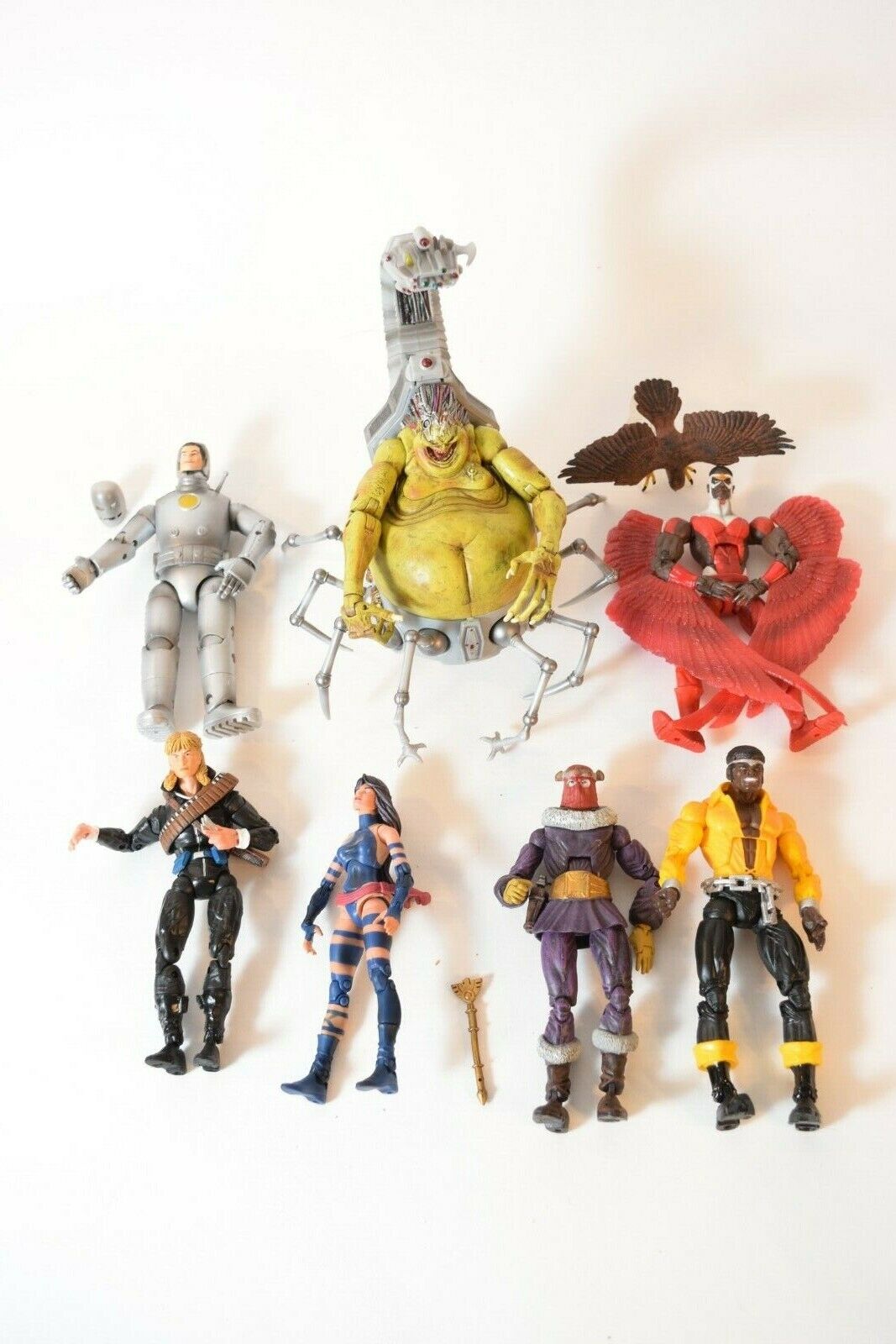 TOY BIZ MARVEL LEGENDS MOJO BAF COMPLETE 6 FIGURE SET LUKE TOY BIZ MARVEL LEGENDS MOJO BAF COMPLETE 6 FIGURE SET LUKE