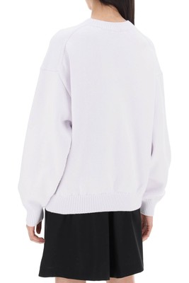 Pre-owned Alexander Wang Ny Empire State Logo Cotton Sweater In White