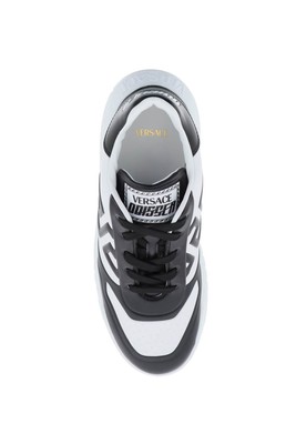 Pre-owned Versace Sneakers Odissea Greca Man Sz.8 Eur.41 10081241a08542 Multi 2b020 In Multicolor