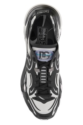 Pre-owned Dolce & Gabbana Fast Sneakers In White/black
