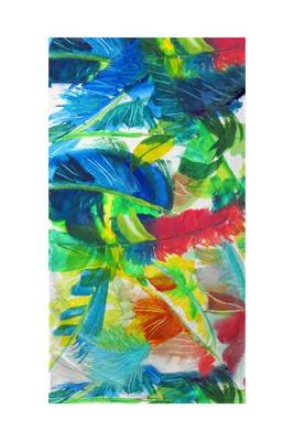 Betsy Drake Abstract Palms Beach Towel