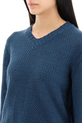 Pre-owned Maison Margiela Boucle Sweater In Blue