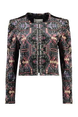 Pre-owned Isabel Marant Valian Cropped Jacket In Black