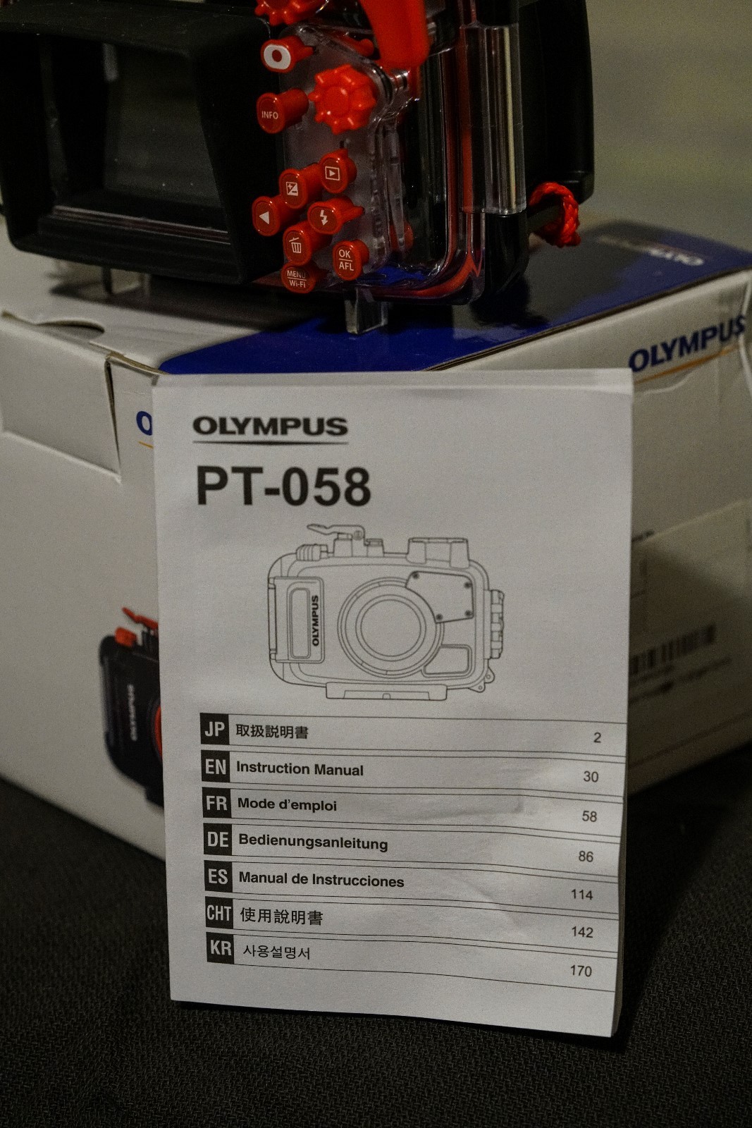 Olympus PT-058 Underwater Housing For TG-5, Perfect & in original box