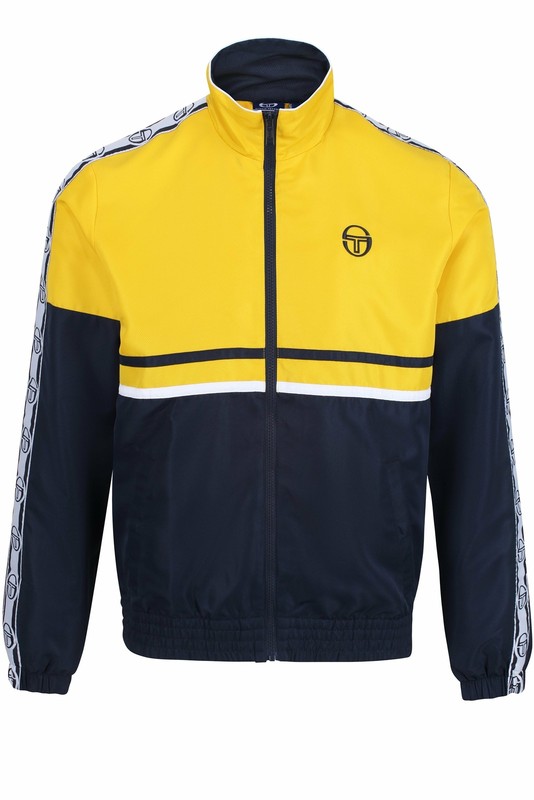 sergio tacchini orion track top yellow
