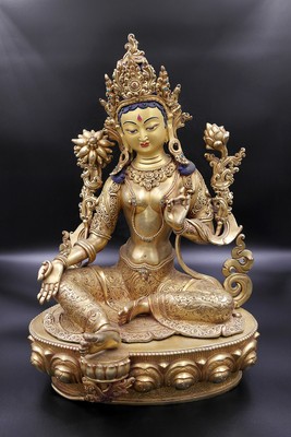 Emanation of Compassion: The Green Tara Statue, 16''