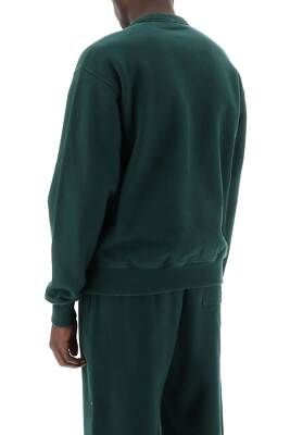 Pre-owned Burberry Sweatshirt Crew Neck Oversize 8081222 Green Sz.l B8636