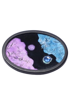 UHLIG Anstecknadel Damen Yin Yang Retro Vintage Mehrfarbig Strass Brosche