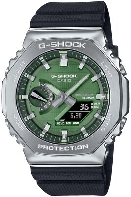 Pre-owned Casio G-shock Gbm-2100a-1a3jf Solar Men Digital Watch Biomass Plastics Band