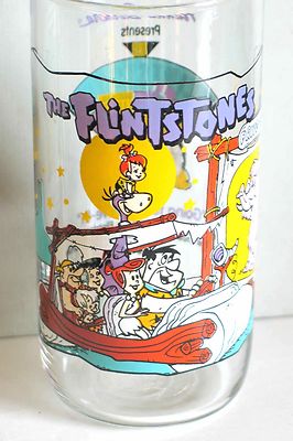 1991 HARDEE'S FLINTSTONES GLASS 1ST 30 YEARS DRIVE IN FREE SH