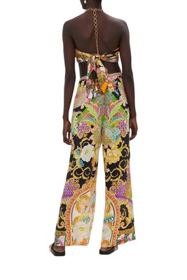 Pre-owned Camilla Minimal Wide Leg Pant In Sundowners In Sicily - Size L In Black